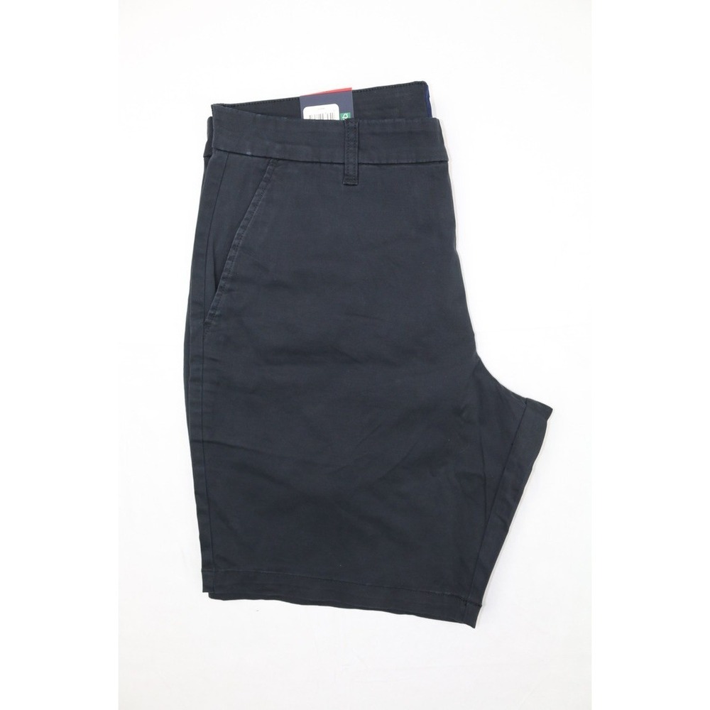 GAP Men's Black Chino Shorts Flat Front Stretch Twill Golf Casual Classic Sz 34 - Picture 10 of 13
